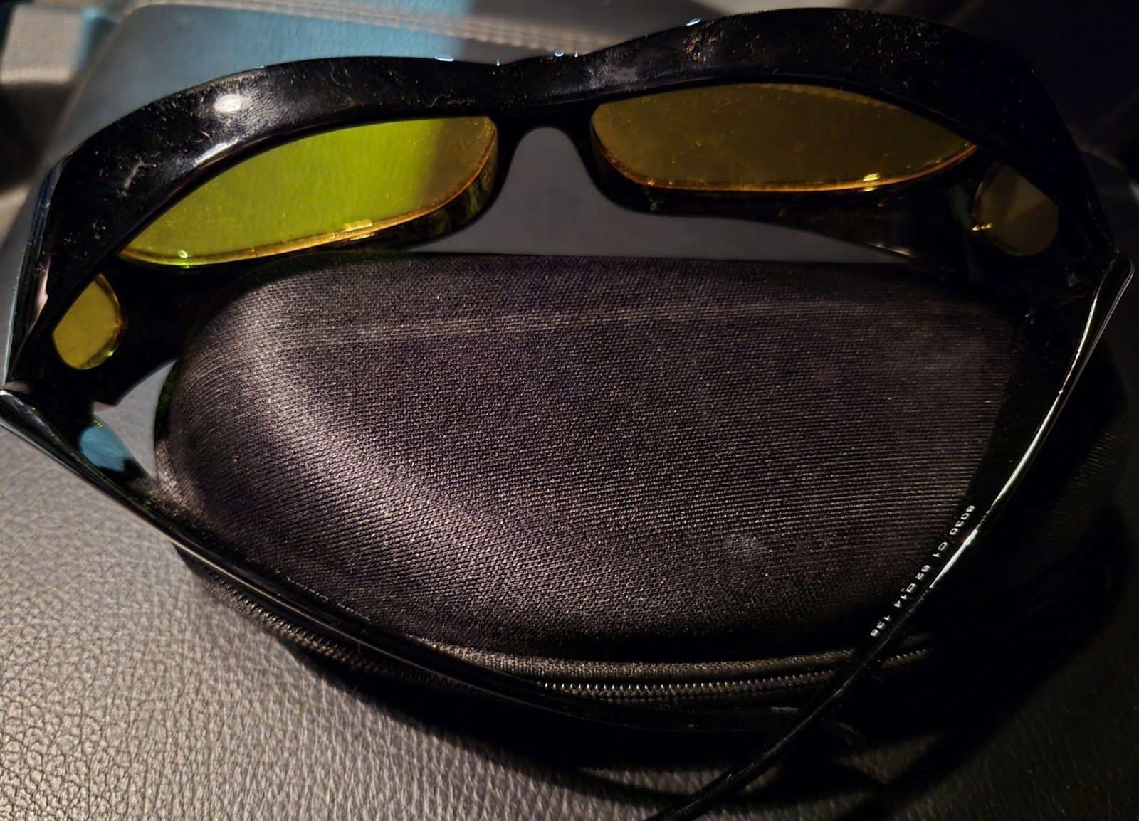 Yogo Vision, Adult Unisex Fit Over Driving Glasses With Yellow Lenses, With Case