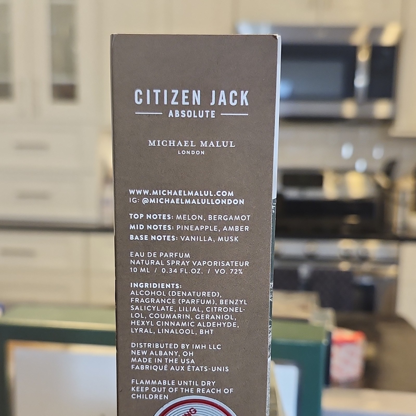 Michael Malul London Citizen Jack Absolute EDP Spray 10 mL Travel Size