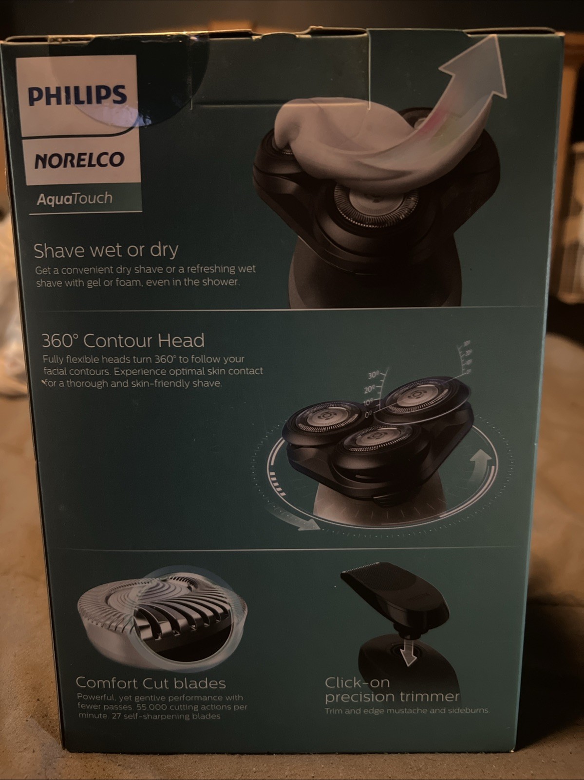 Philips Norelco Aqua Touch Protective Shaver Series 5000 Wet and Dry