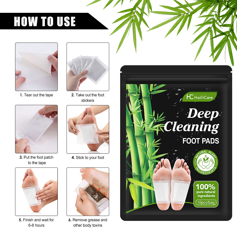 300PCS Detox Foot Patches Pads Body Toxins Feet Slimming Deep Cleansing Herbal