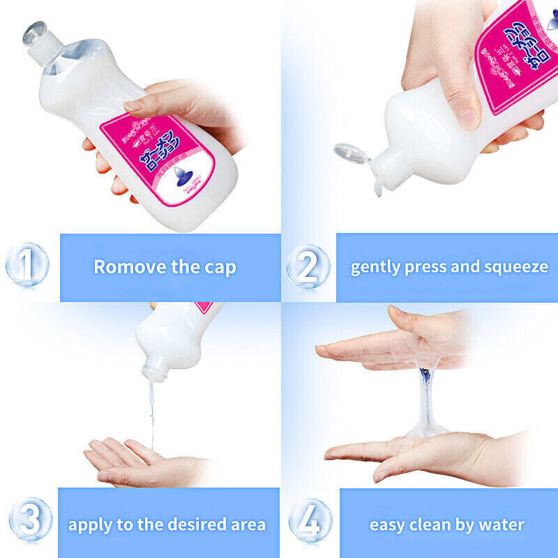 2bottles Personal Lubricant Unscented Cum Realistic Semen Water Based Lube Adult