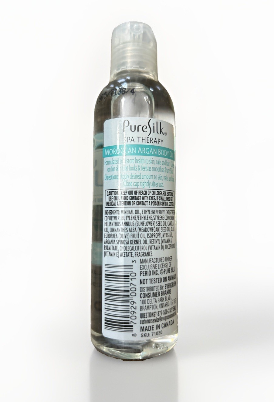 6 x Pure Silk Spa Therapy MOROCCAN ARGAN BODY OIL Moisturizes From Head To Toe!!