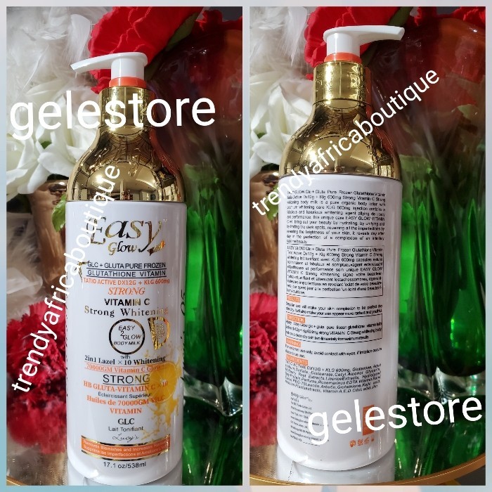 2pcs. Easy Glow Glutathion, Vitamin, C GLOW WHITENING body Milk & Face Cream.👌