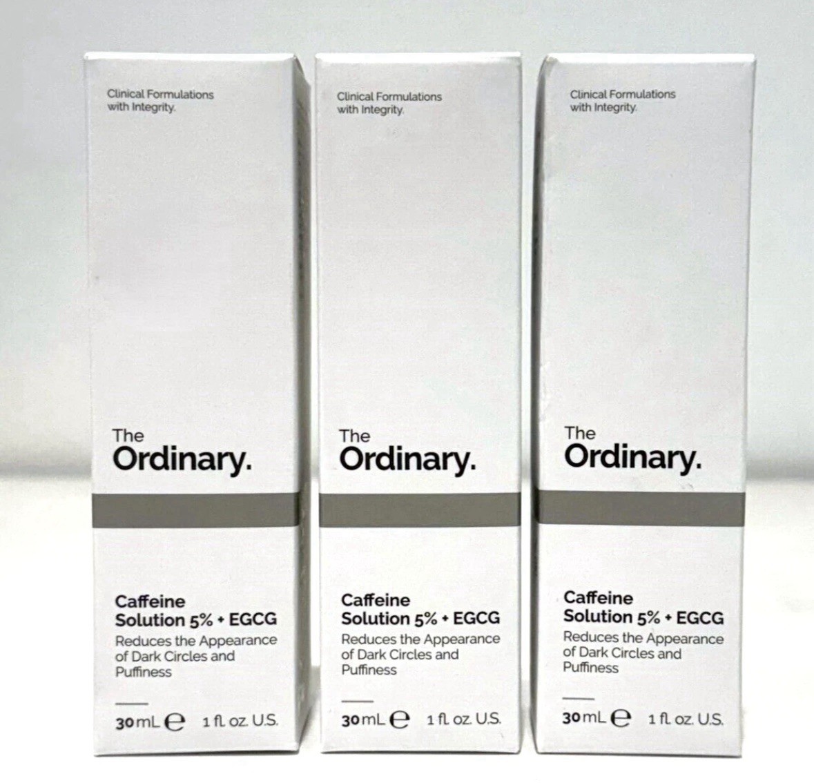 5 Pack The Ordinary Caffeine Solution 5% + EGCG 30mL Eye Serum NEW