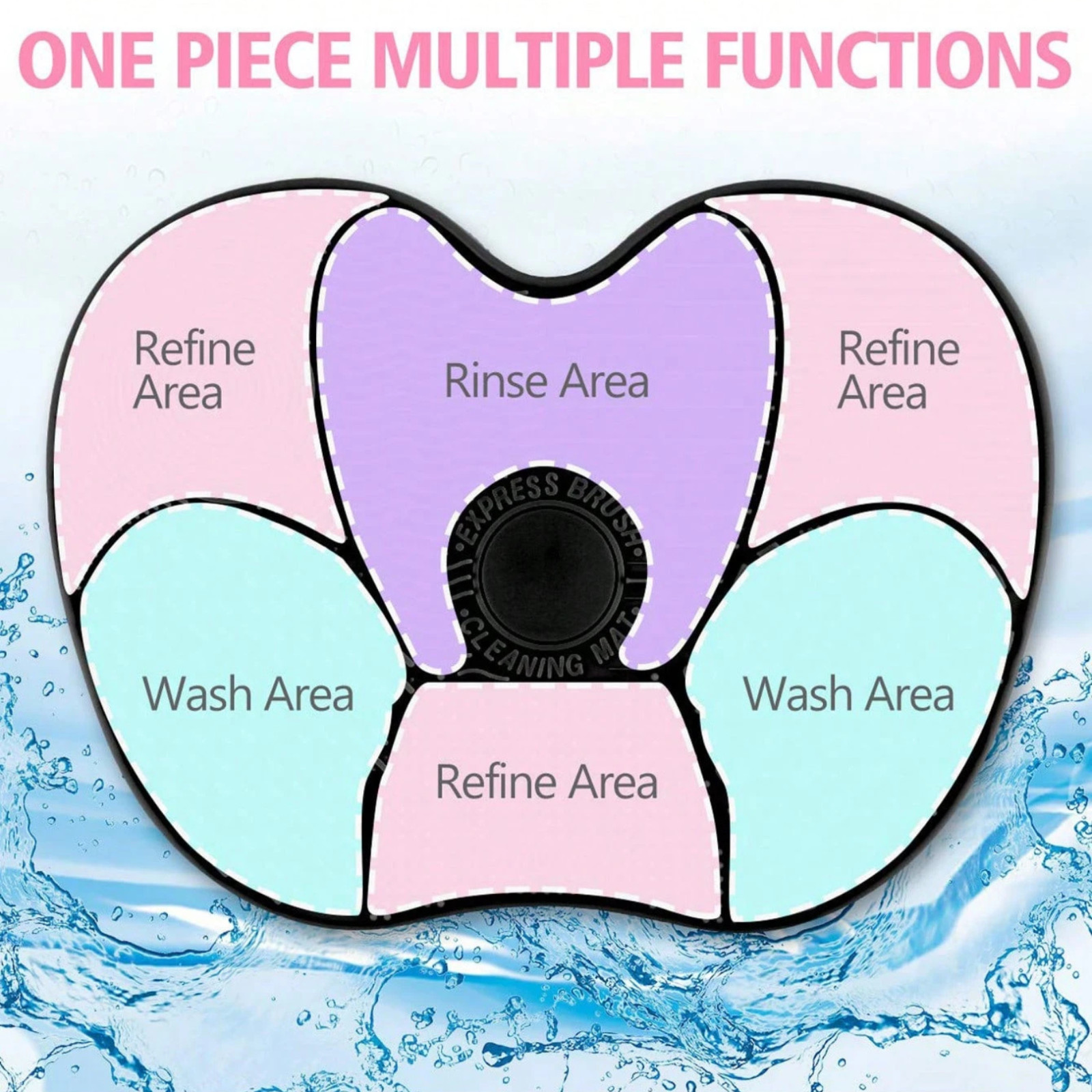 Silicone Makeup Brush Cleaner Mat Scrubber Pad Cosmetic Washing Tool Portable US