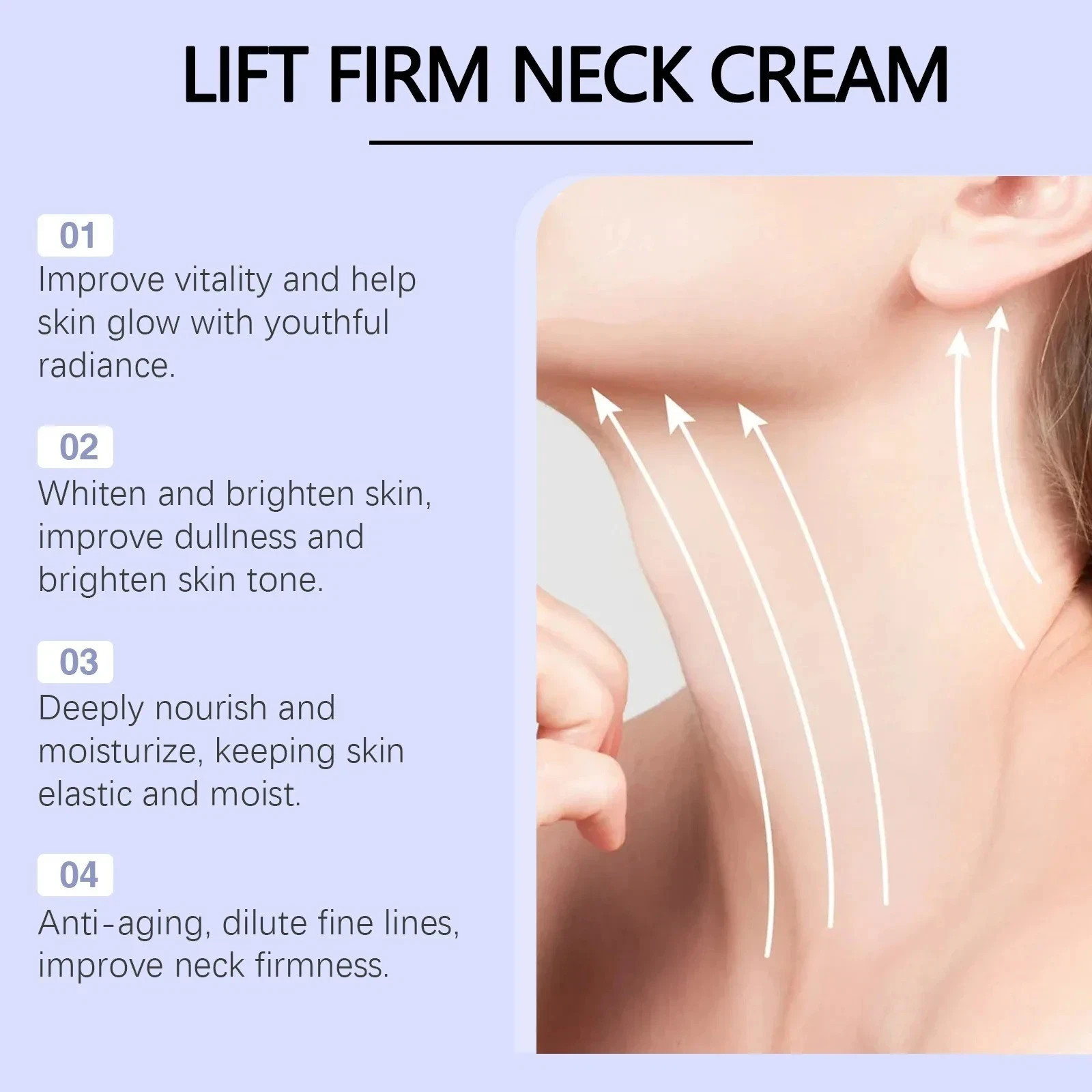 Go New Pure Beauty Tighten & Lift Neck Firming Cream – Anti-Aging Neck Creams fo