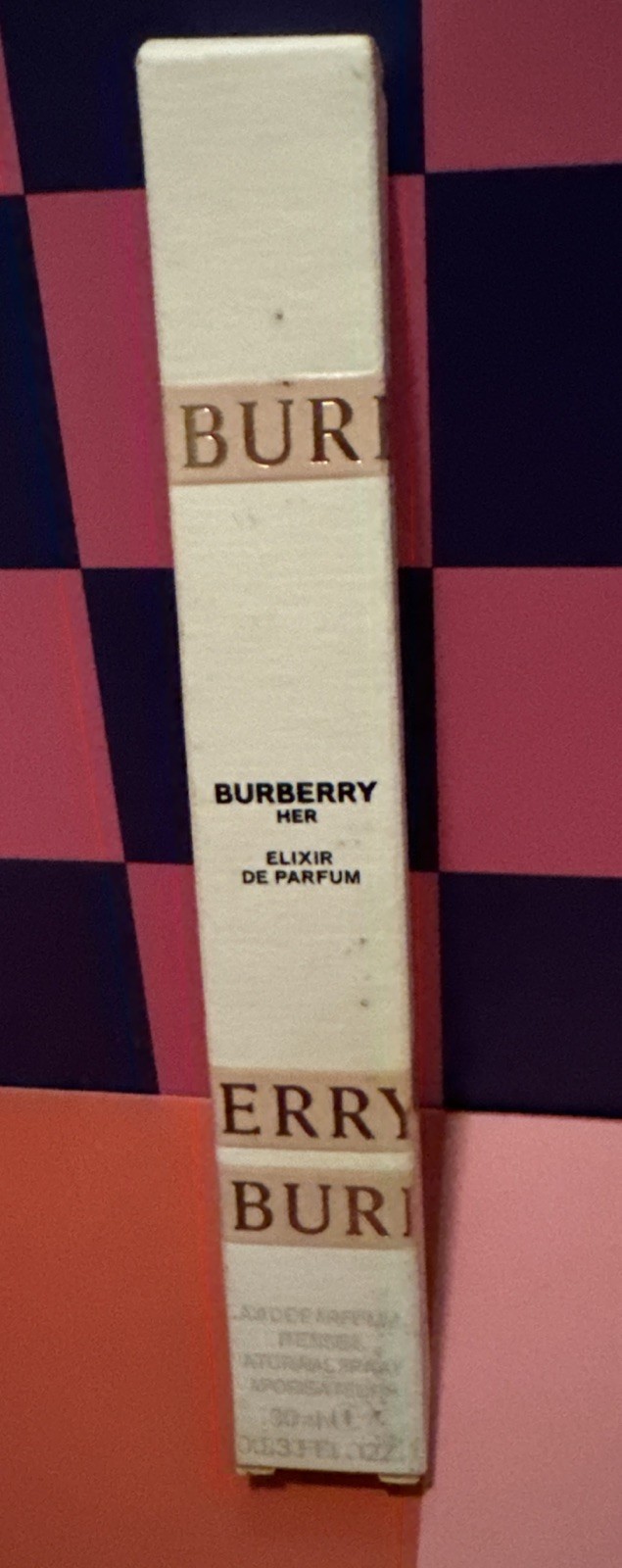 NIB Burberry Her Elixir De Parfum for Women 0.33 Oz Elixir De Parfum Spray Mini