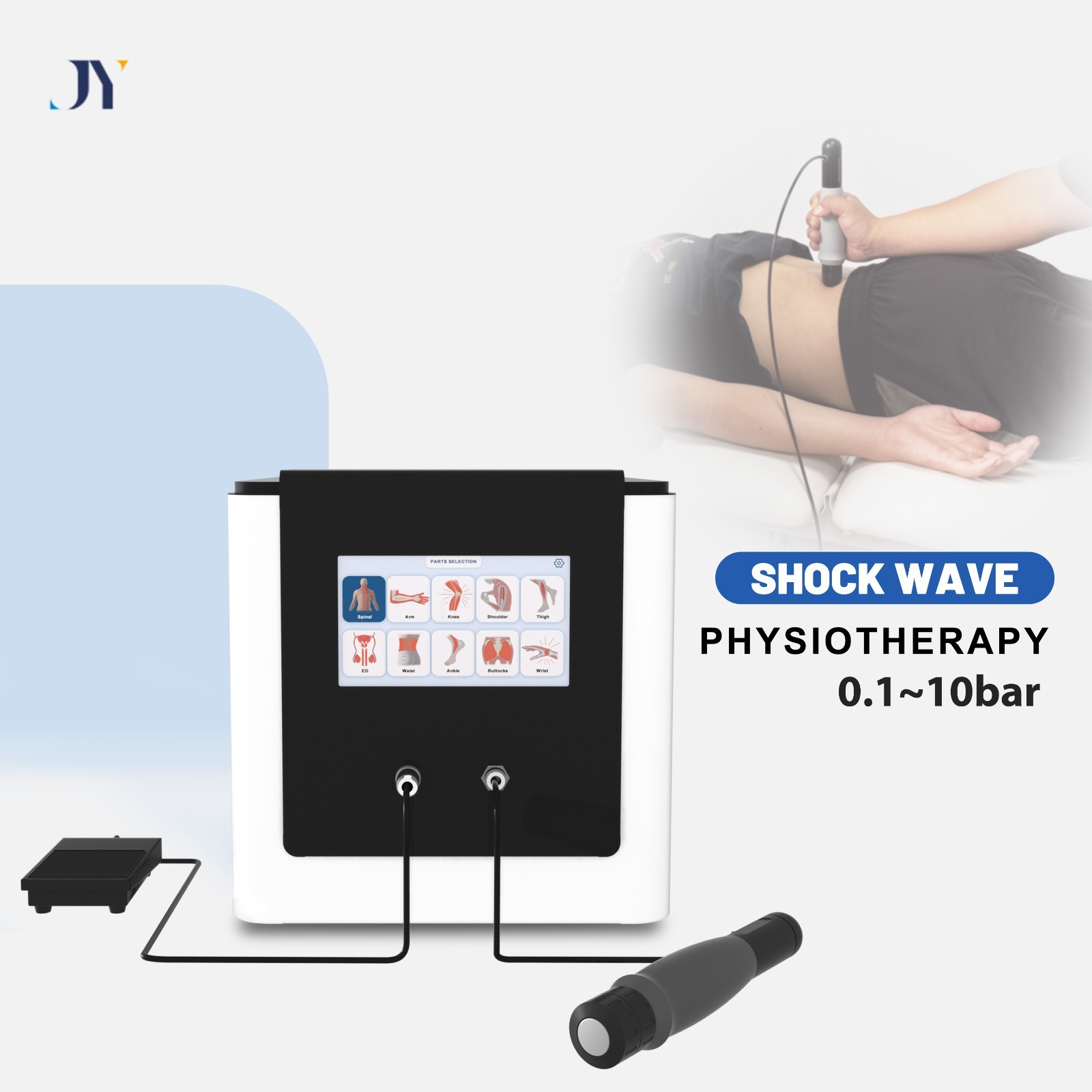 10 Bar Radial ED Shockwave Therapy Machine Deep Relief for Chronic Pain Massage