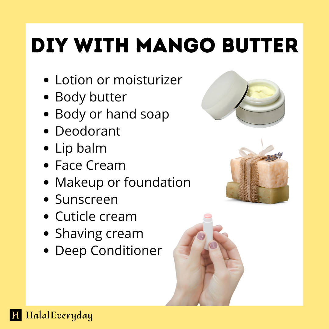 Raw Mango Butter Unrefined – 100% Pure Organic Natural Vegan Skin Hair Body BULK