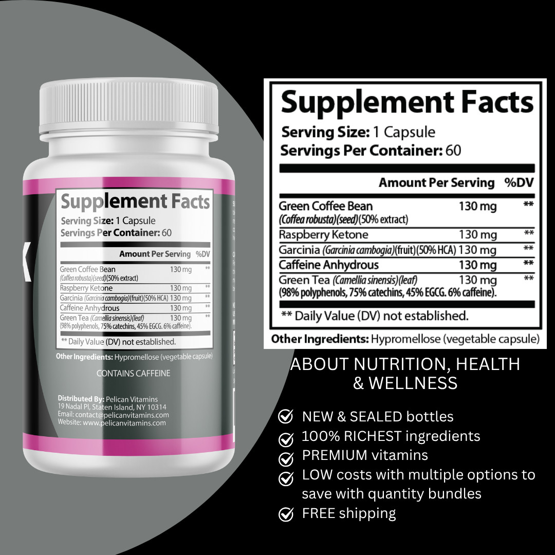 Black Slim Detox- Keto & Weight Support- 12 Bottles- 720 Capsules