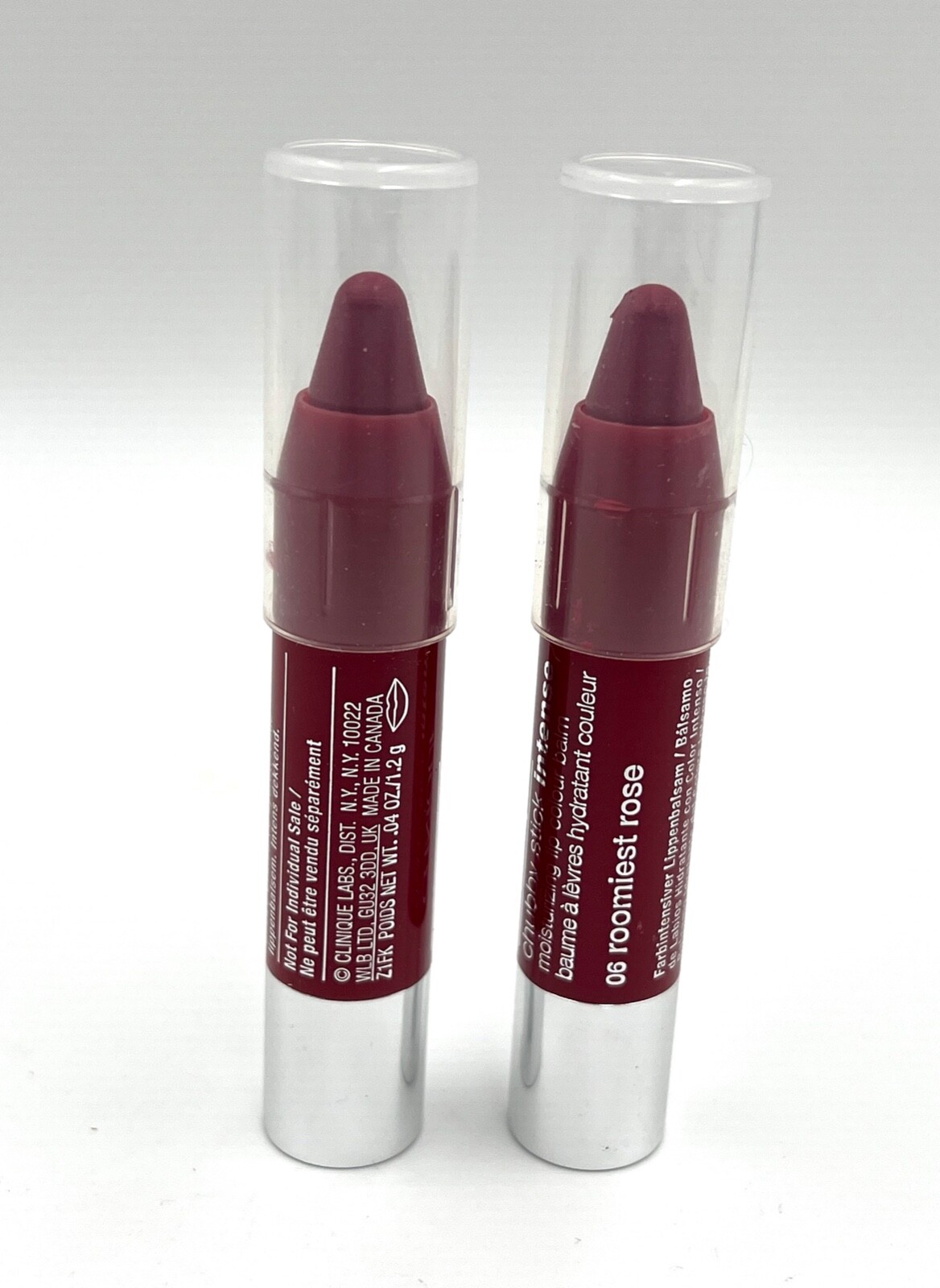 2Pcs: CLINIQUE Chubby Stick Intense Moisturizing Lip Balm~06 Roomiest Rose