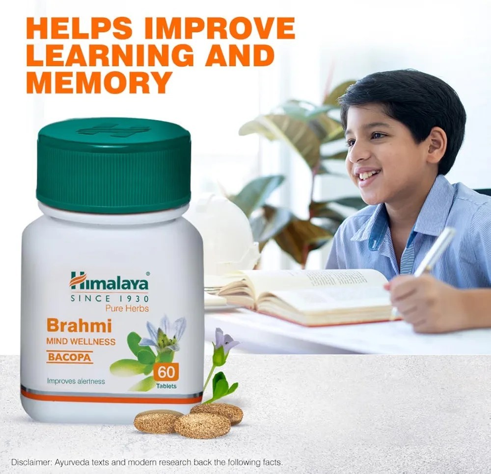 (Pack of 5) Himalaya Brahmi for Improved Alertness & Focus 300 Tablets free ship