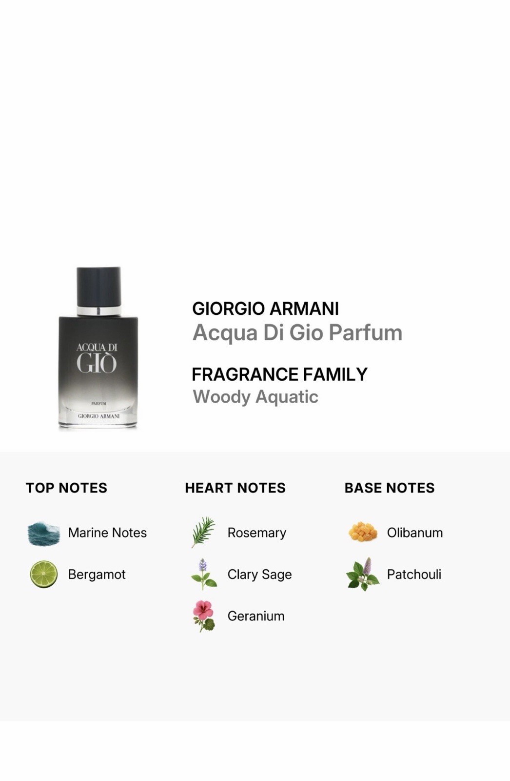Giorgio Armani Acqua Di Gio Parfum Spray Refillable Regular Size 1 fl oz