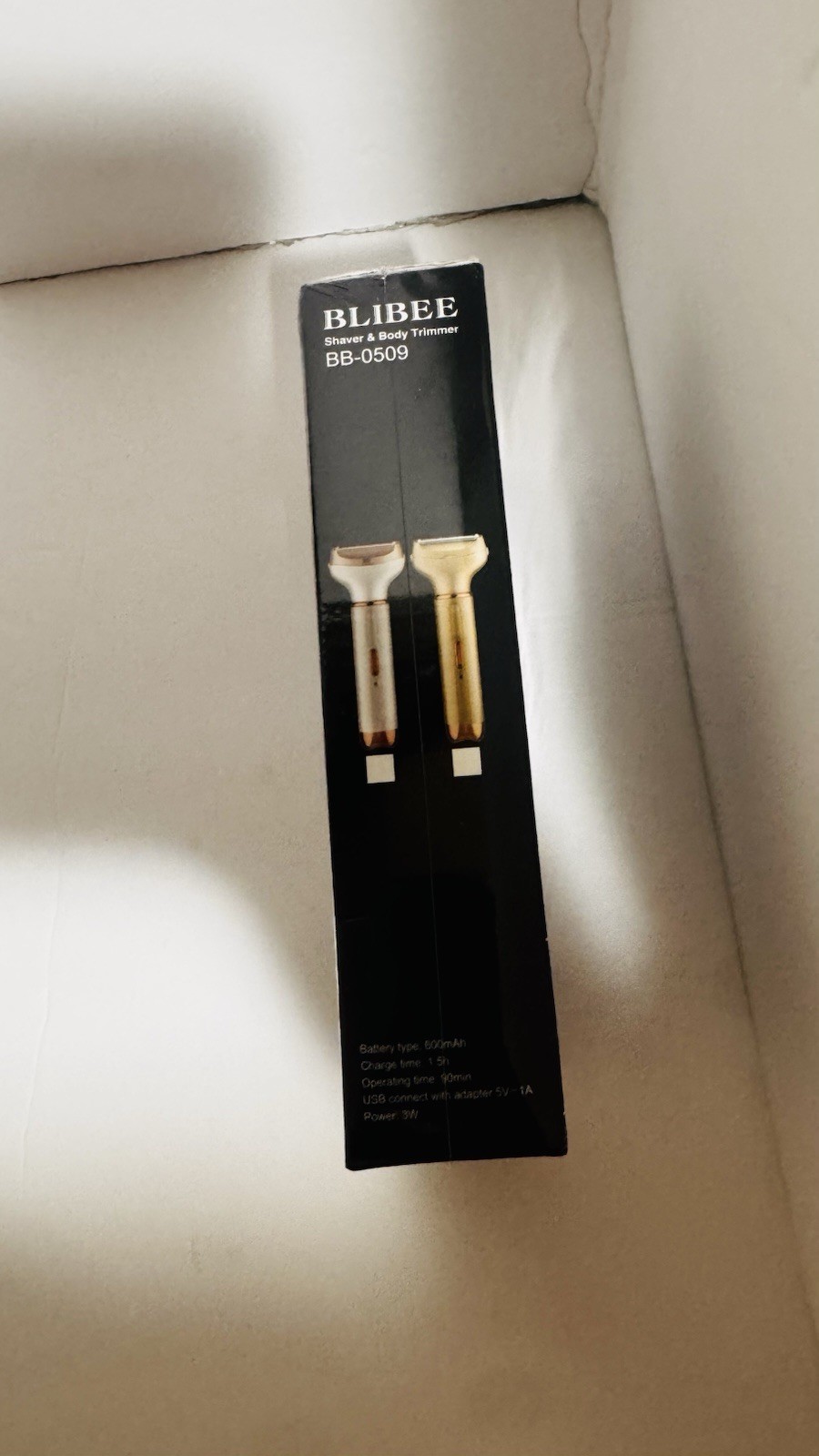 BLIBEE BB-0509 2-in-1 Body Trimmer Shaver USB Rechargeable Cordless, Gold
