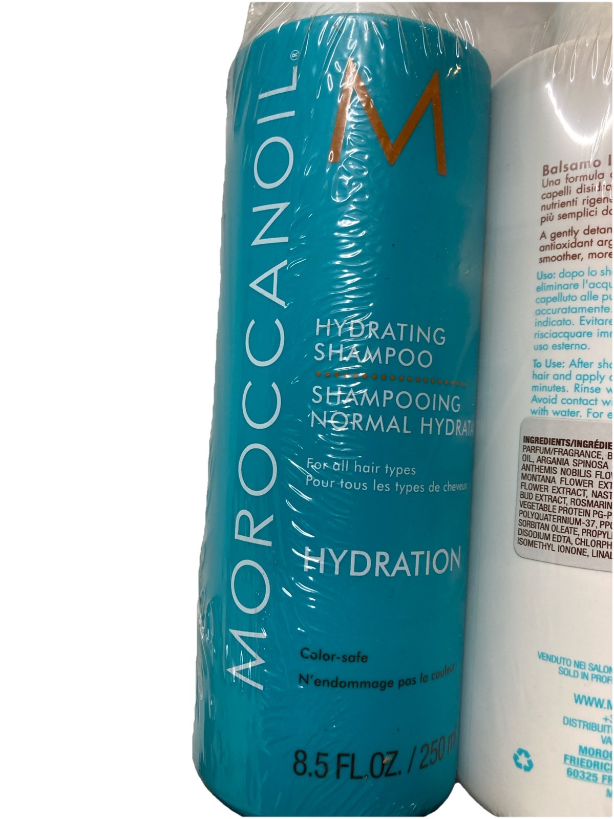 Moroccanoil Shampoo & Conditioner Set Hydration All Hair Types 8.5 Fl Oz 250ml