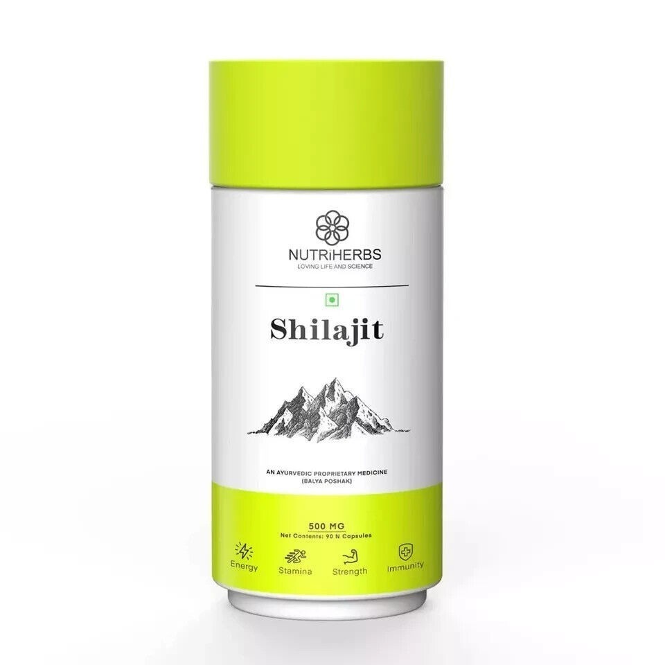 2X Nutriherbs Silajit Capsule for Performance, Stamina & Strength 90 Capsule