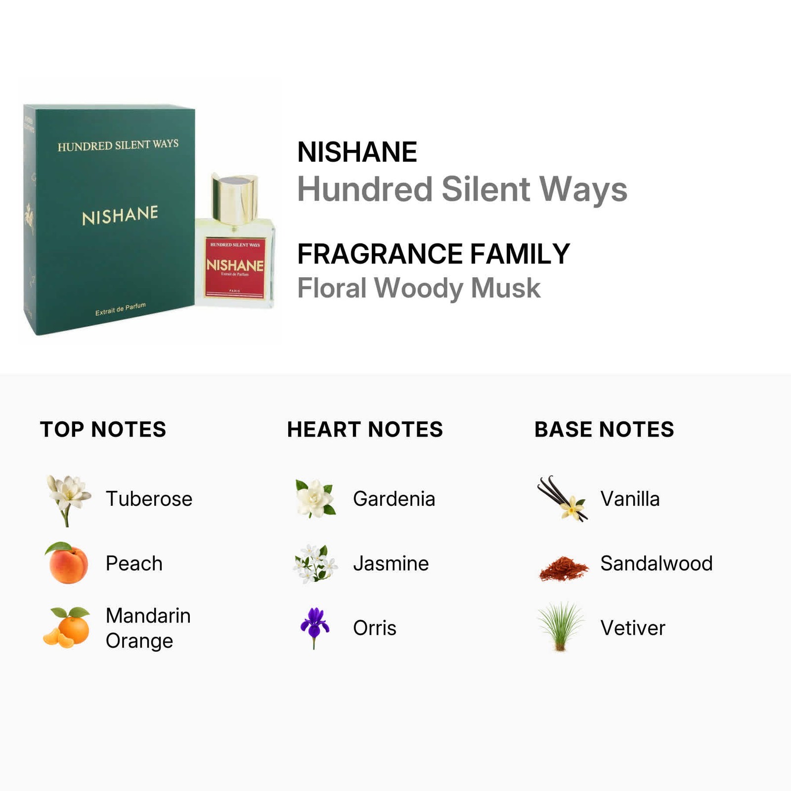 Nishane Men’s Hundred Silent Ways Extrait de Parfum Spray 1.7 oz Fragrances