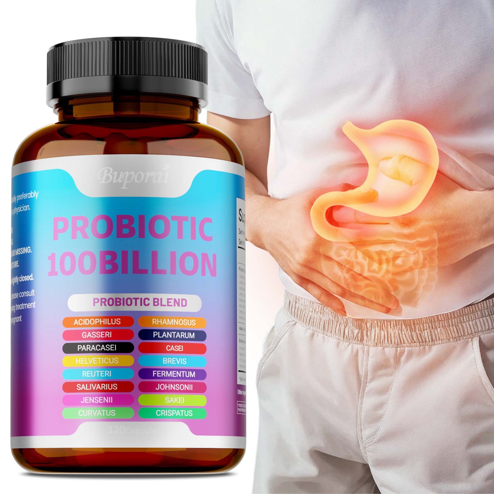 Probiotics 100Billion 120pcs-Supports Digestion and Absorption,Intestinal Health