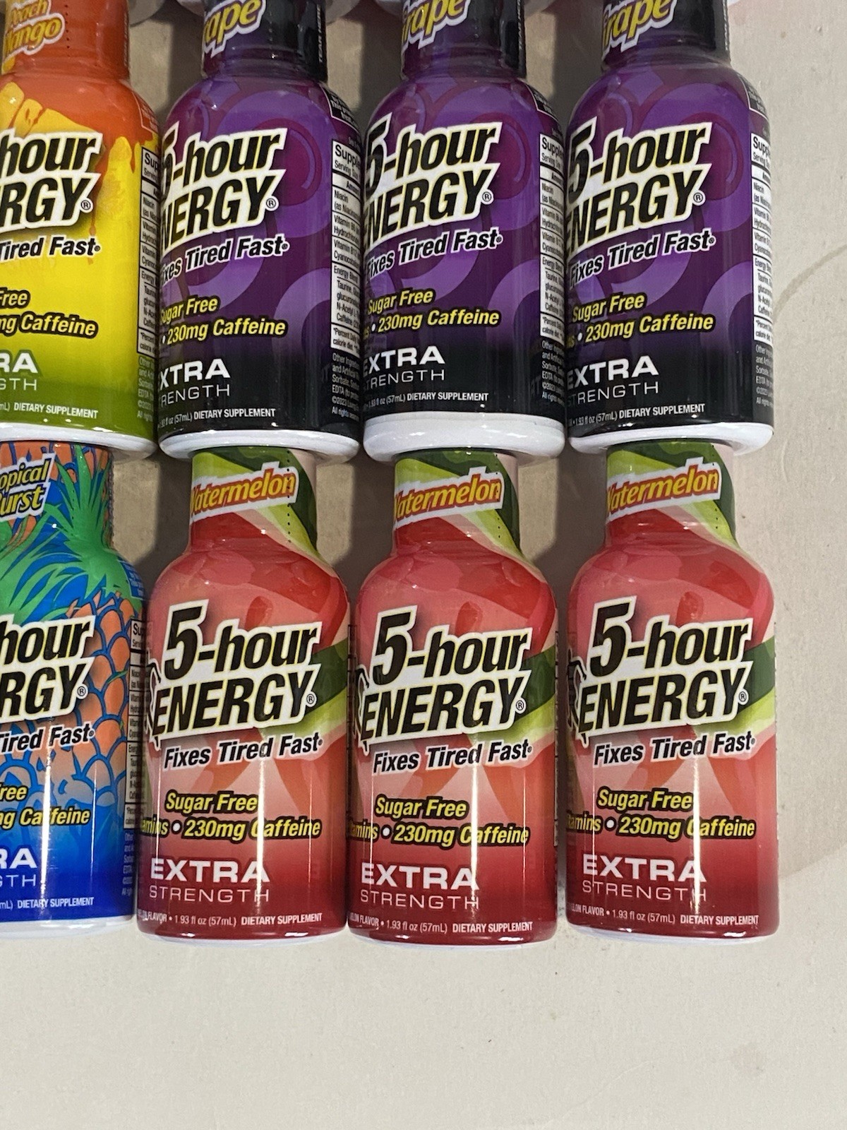 (21) 5-hour Energy Extra Strength, Variety, Energy Shot, 1.93oz. Bulk, 7 Flavors