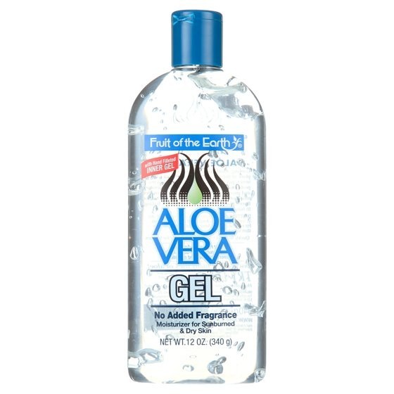 (2 pack) Fruit of the Earth Aloe Vera Moisturizing 100% Gel, Unscented, 12 Oz