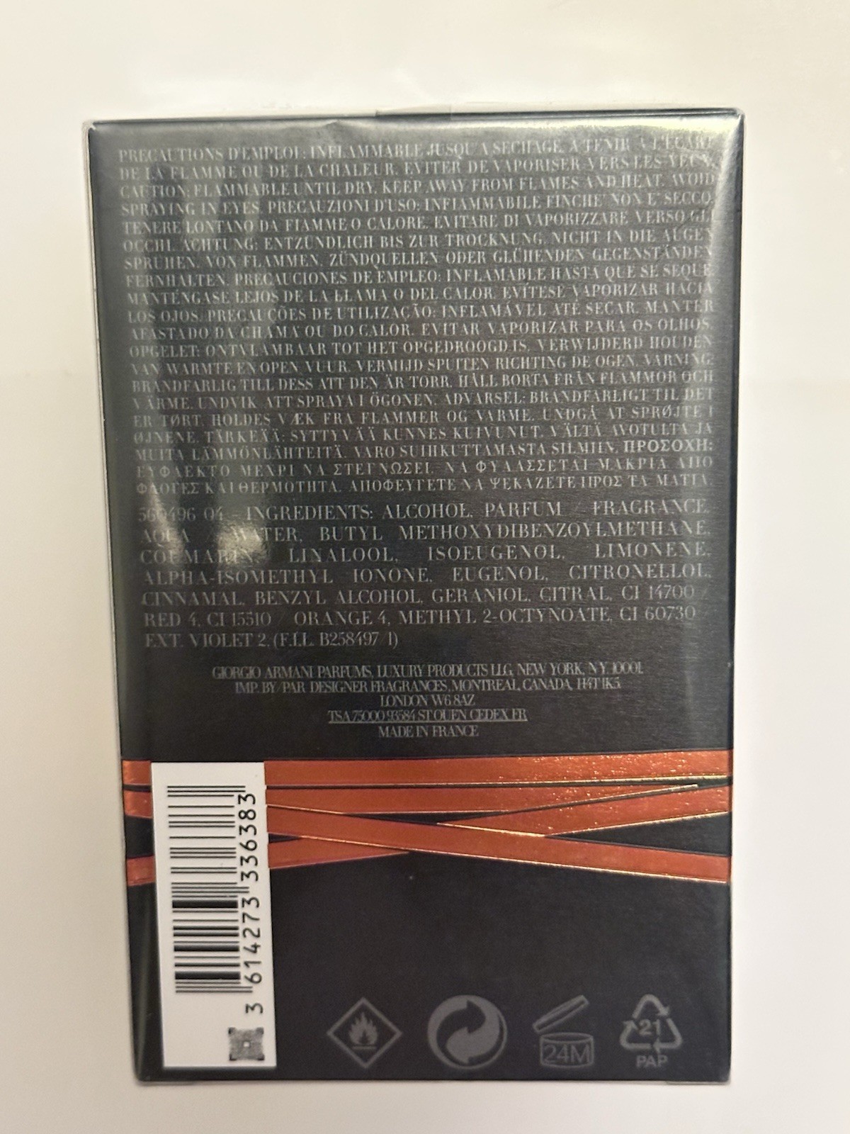 Giorgio Armani Stronger With You Absolutely EDP 3.4 oz 100ml Men’s Cologne New