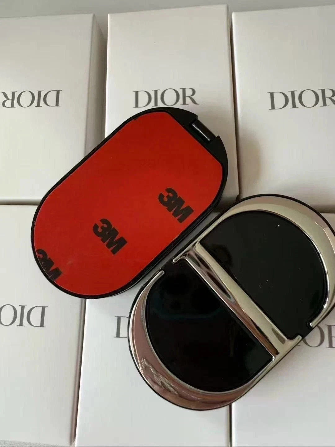 Dior New CD Logo Makeup Mirror with Phone Holder Stand Dual Mirror 3M 2026