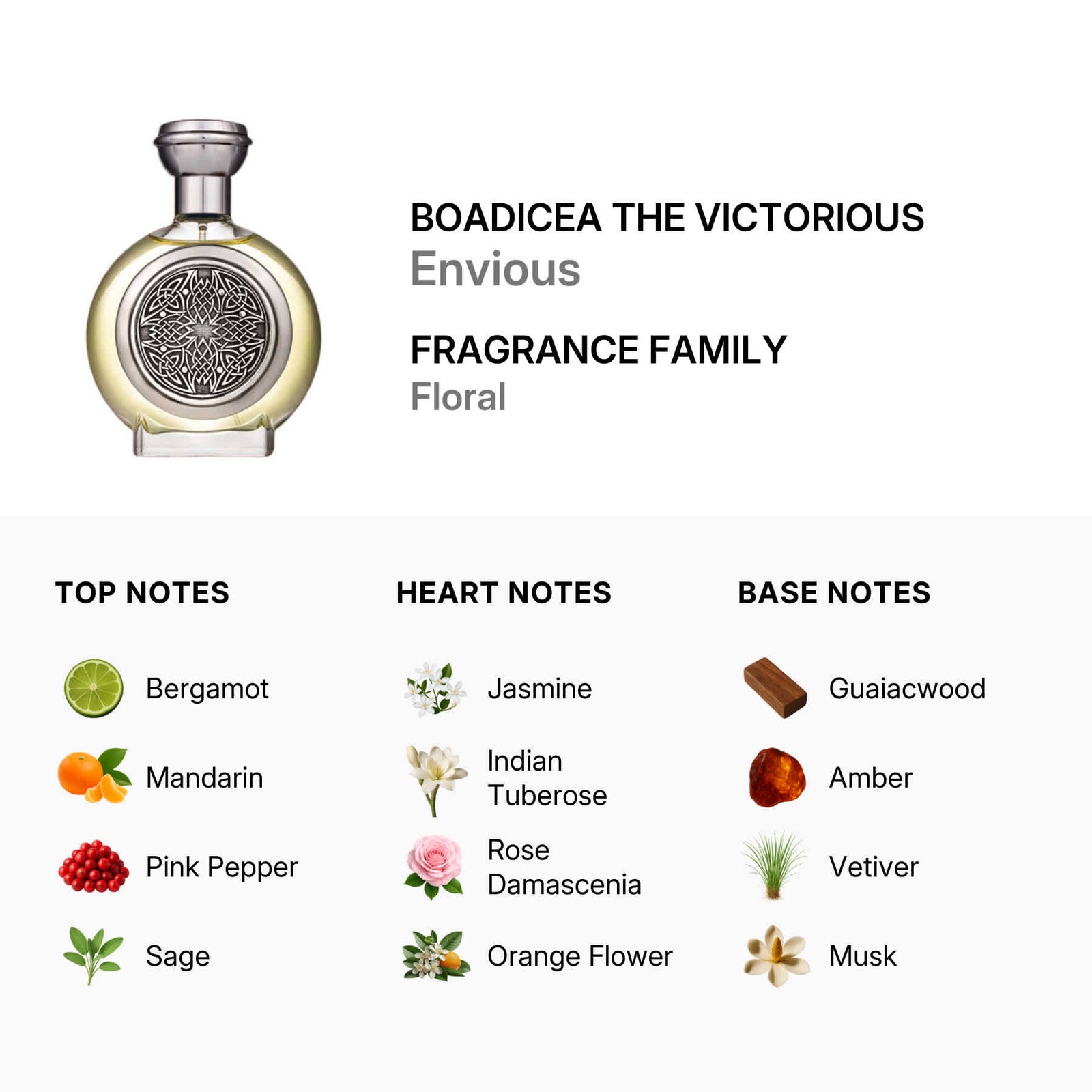 Boadicea The Victorious Unisex Envious EDP Spray 3.4 oz Fragrances 5060475233407