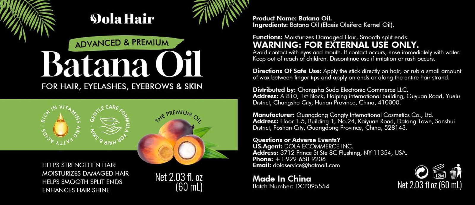 Batana Oil for Hair Growth Organics Pure Batana Hair Oil 100% Natural Batana Oil