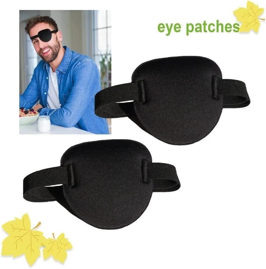 2PCS 3D Adjustable Eye Patches for Left or Right Eyes for Adults and Kids USA