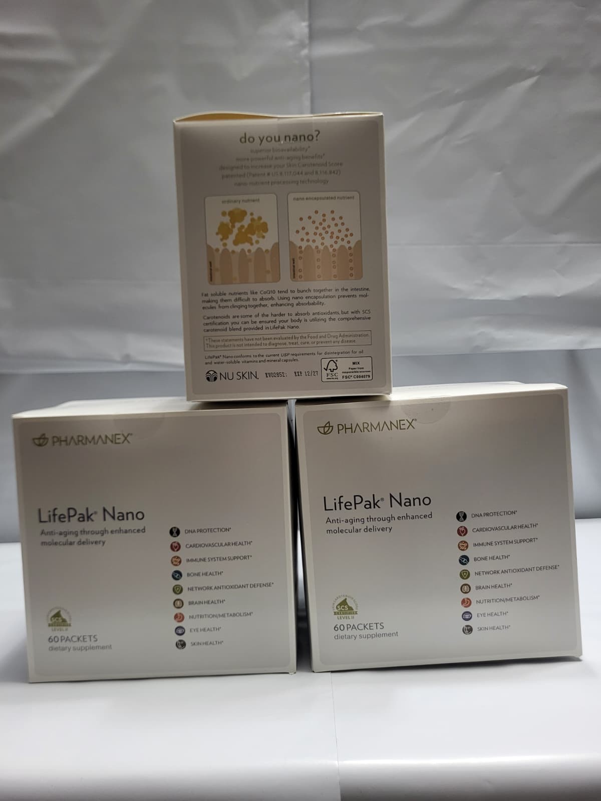 Nu Skin Pharmanex Lifepak Nano, 60 packets, Exp 12/2027
