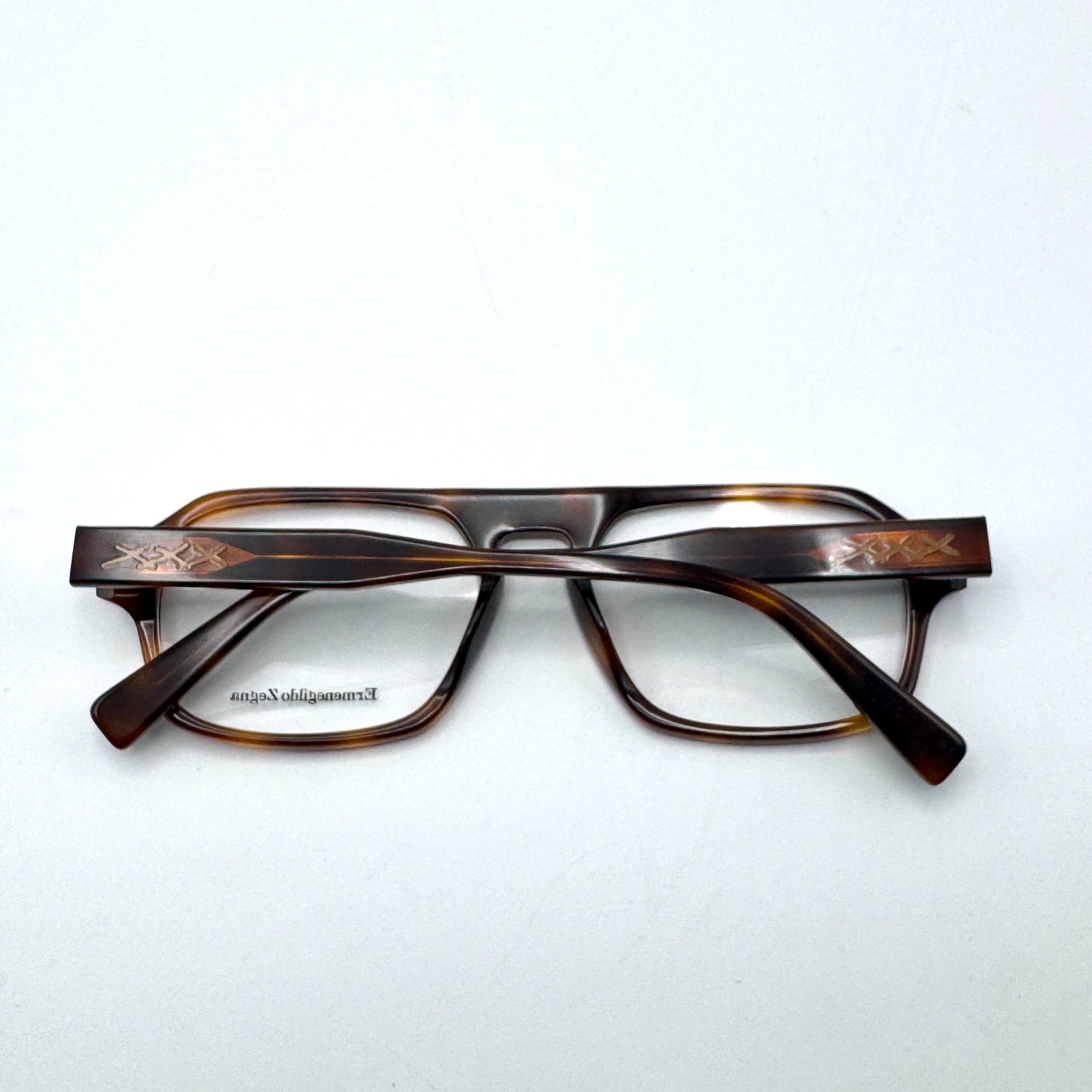 Ermenegildo Zegna Eyeglass Frames XXX13 EZ5199 052 Havana Pilot 54-18-145