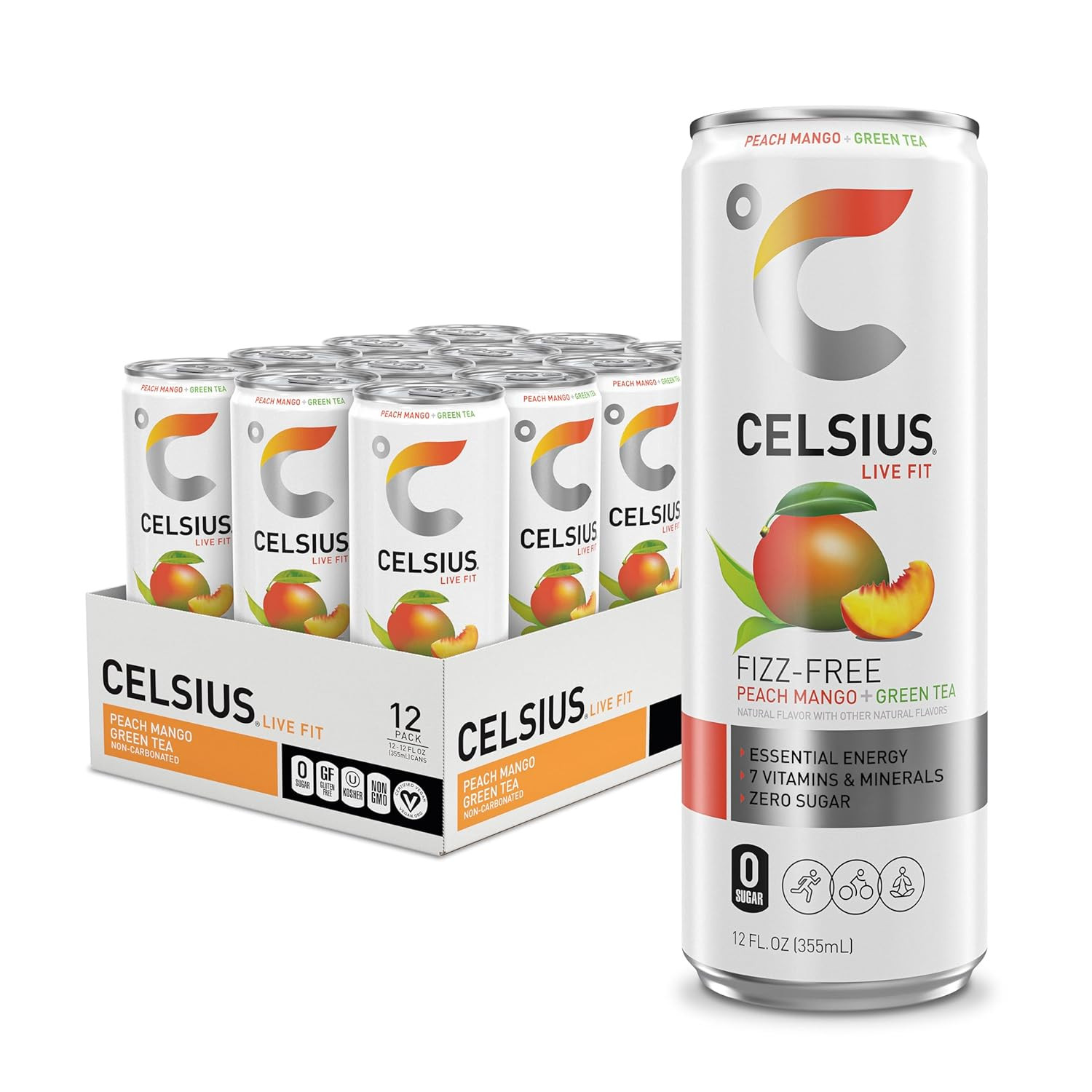 Assorted Flavors Official Variety Pack, Functional Essential Energy Drinks, 12 F