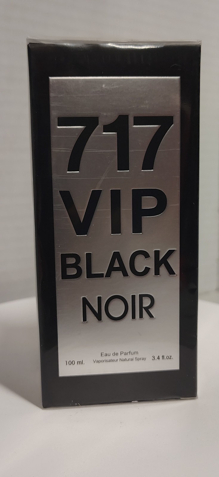 717 VIP Black Noir Cologne Men 3.4oz EDT Secret Plus New Sealed Spicy Musk Scent