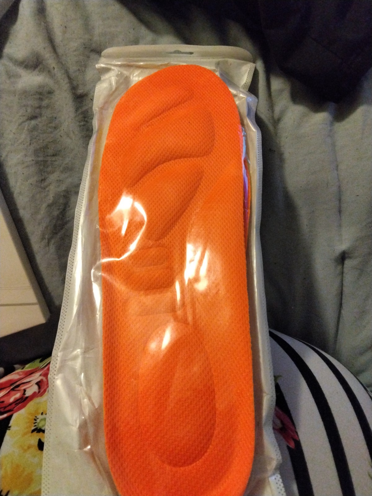 Orange Full Length Foam Comfort Replacement Insoles, Lightweight, One Size