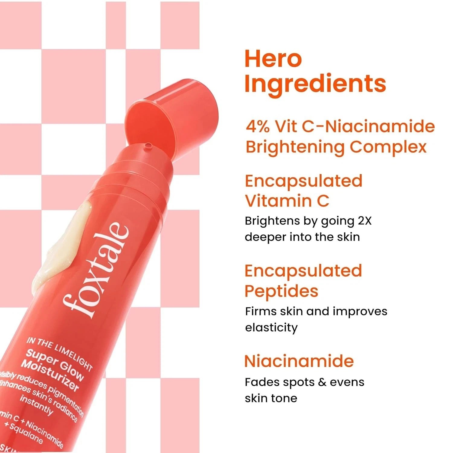 Foxtale Vitamin C Super Glow Moisturizer Reduces Pigmentation For Unisex 50ml