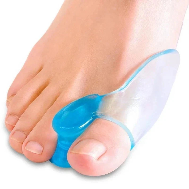 2PCS Silicone Toe Separator Corrector Hallux Valgus Bunion Pain Relief Sleeve