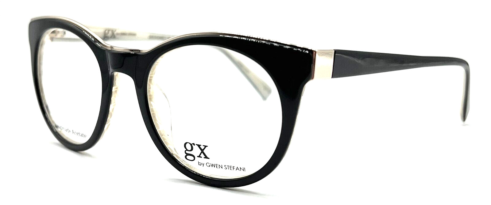 AUTHENTIC & NEW – GWEN STEFANI – GX079 BLK 48/19/140 – BLACK – EYEGLASSES & CASE