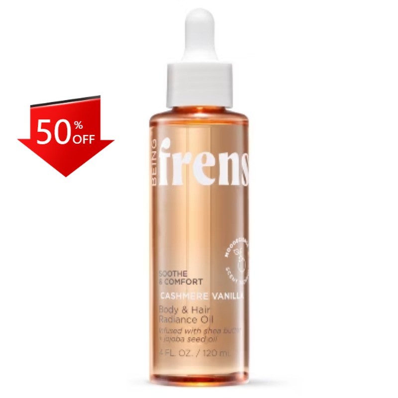 Being Frenshe Cashmere Vanilla Body & Hair Oil with Shea Butter Jojoba – 4 fl oz