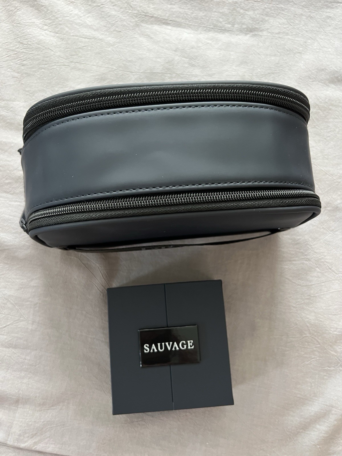 DIOR Sauvage Men EDP 0.34oz/10ml & Shower Gel 0.67 oz Travel Set NIB/ Pouch GBag