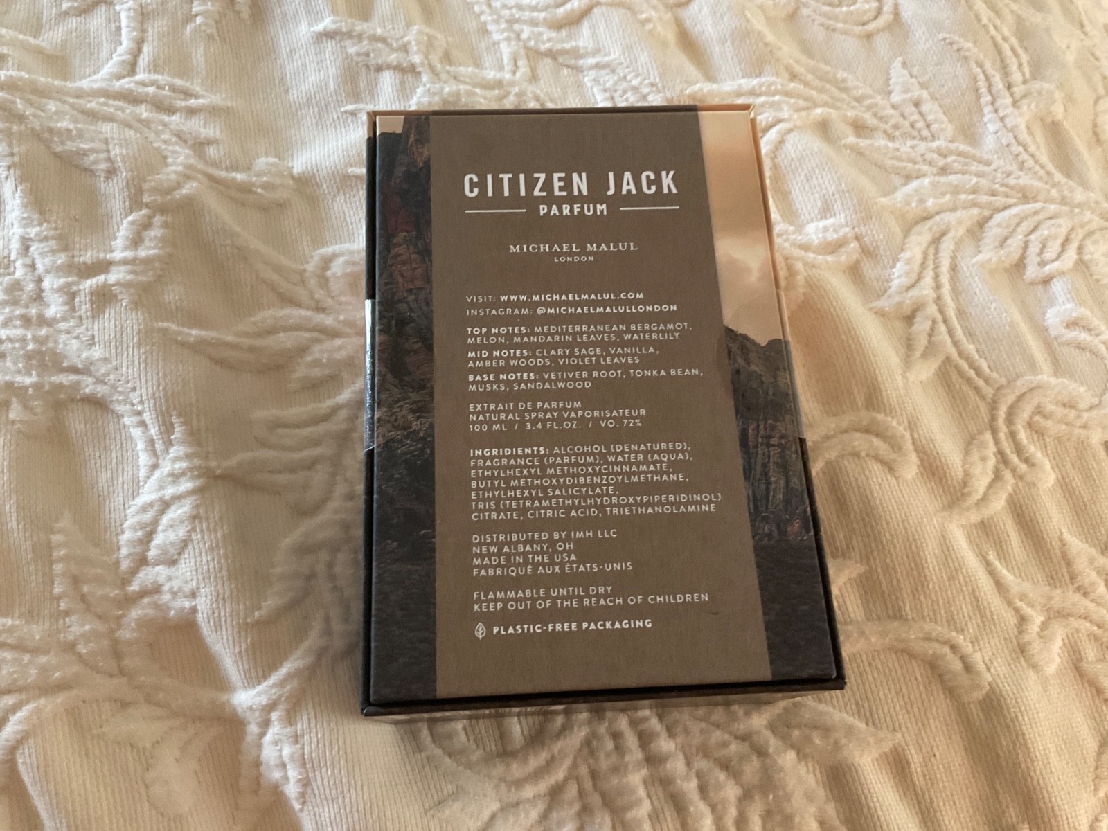 Citizen Men’s Jack Michael Malul London Parfum Spray 3.4 oz