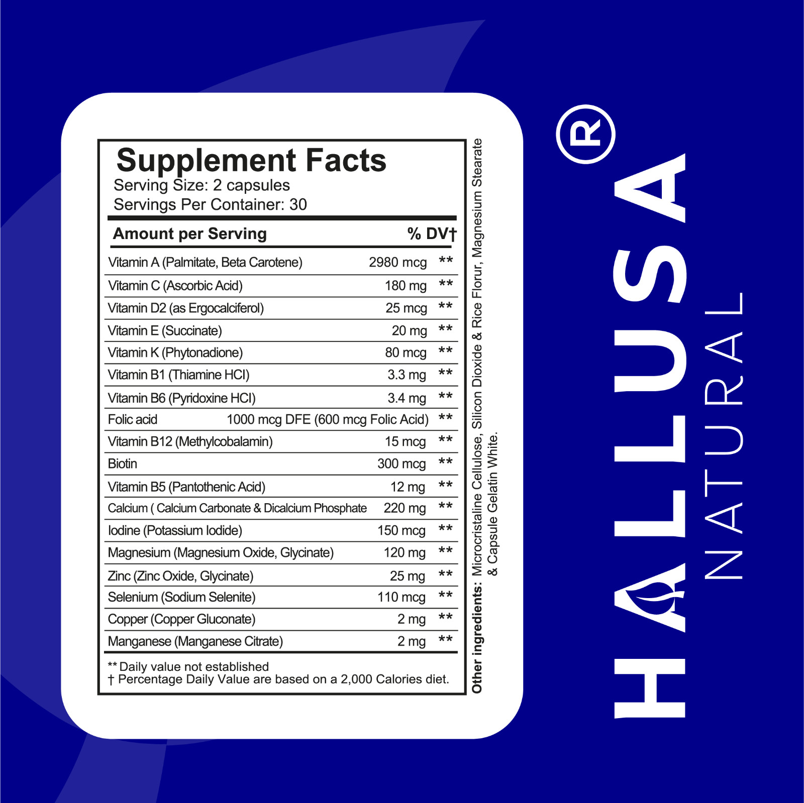 HALLMULTIVIT Men’s Multivitamin Energy Boost – Vitality & Wellness – 60 Tabs