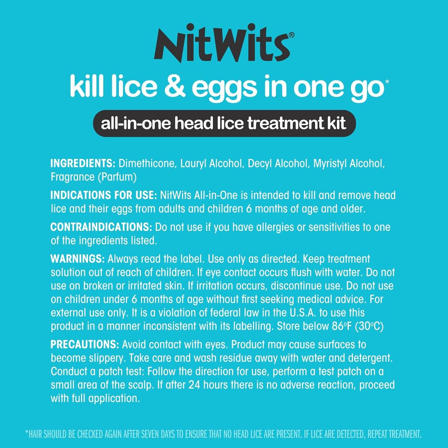 All-in-One Head Lice Treatment Spray, Kills Lice, Super & Eggs,…