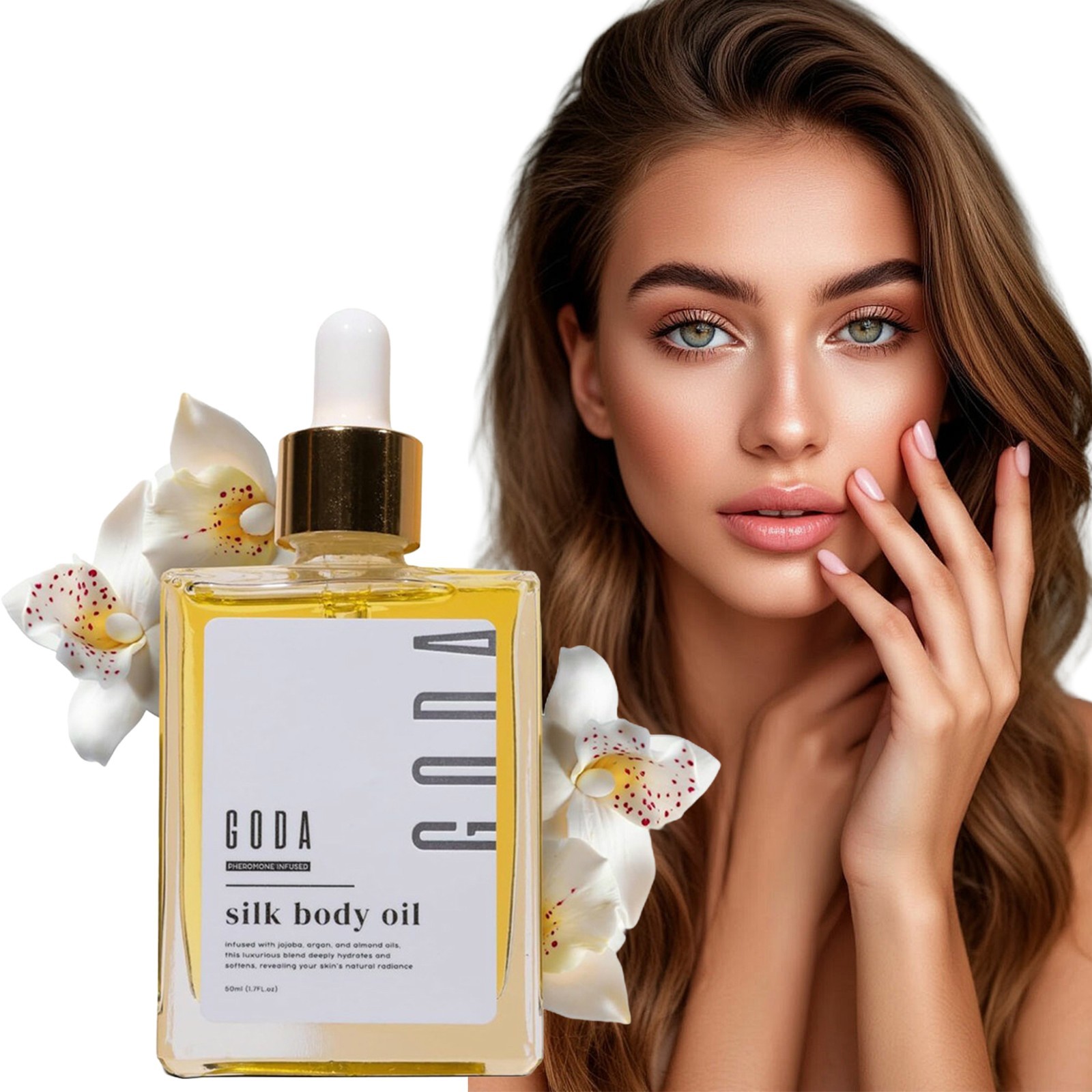 GODA Silk Body Oil Women Firming Anti Aging MoisturizerFormulaShowerOil1.7oz
