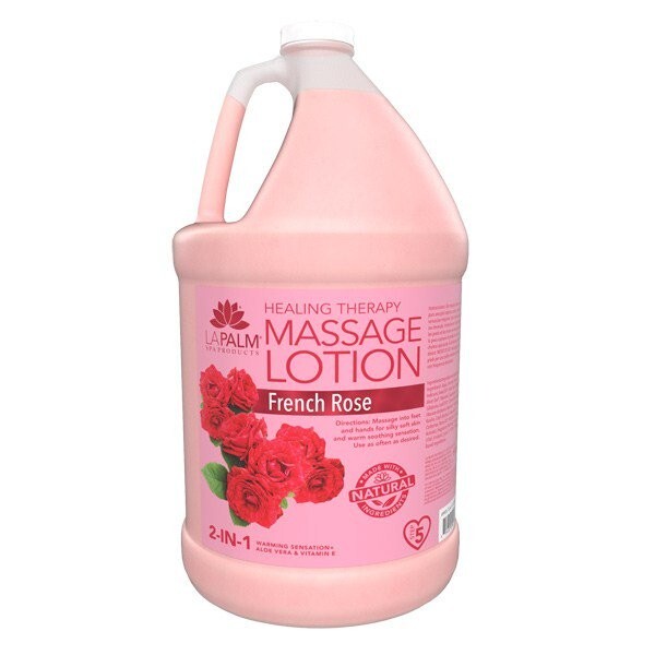 La Palm SPA – Healing Therapy Massage Lotion French Rose – 1 Gallon
