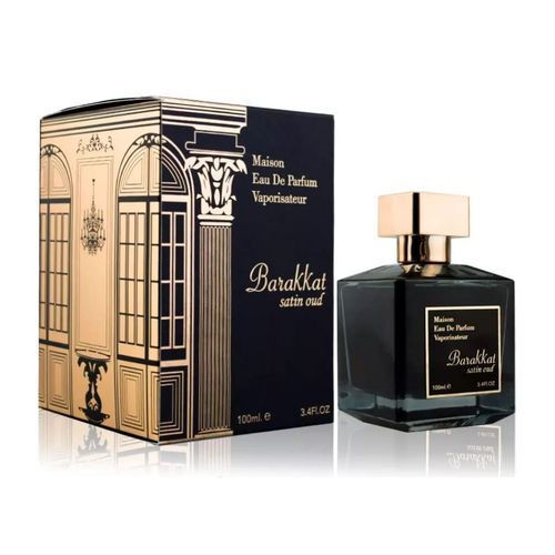 Barakkat Satin Oud for Unisex Eau de Parfum Spray 3.4 oz