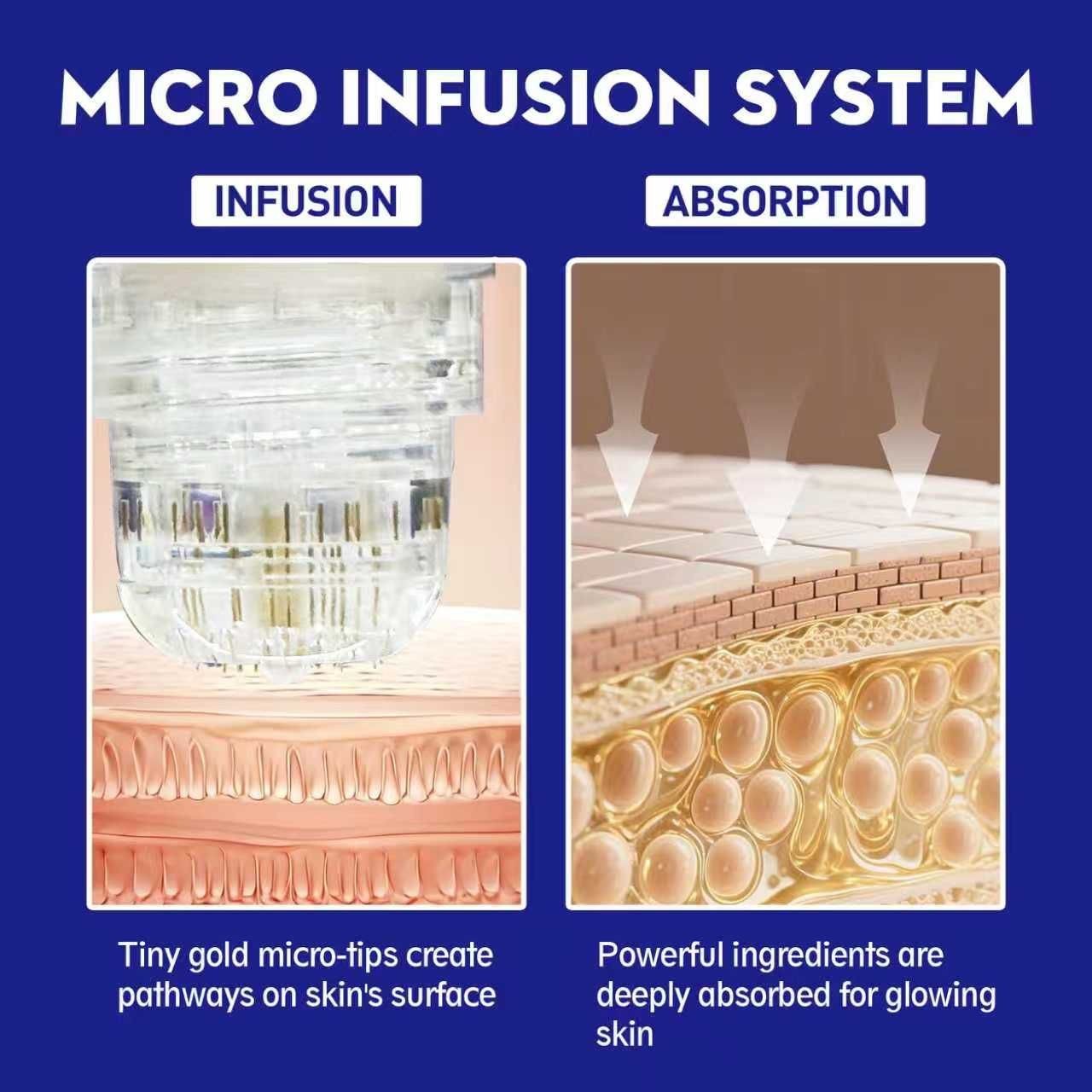 Anti Aging Micro Infusion System 0.05mm Microneedle Stamp Hyaluronic Acid Serum