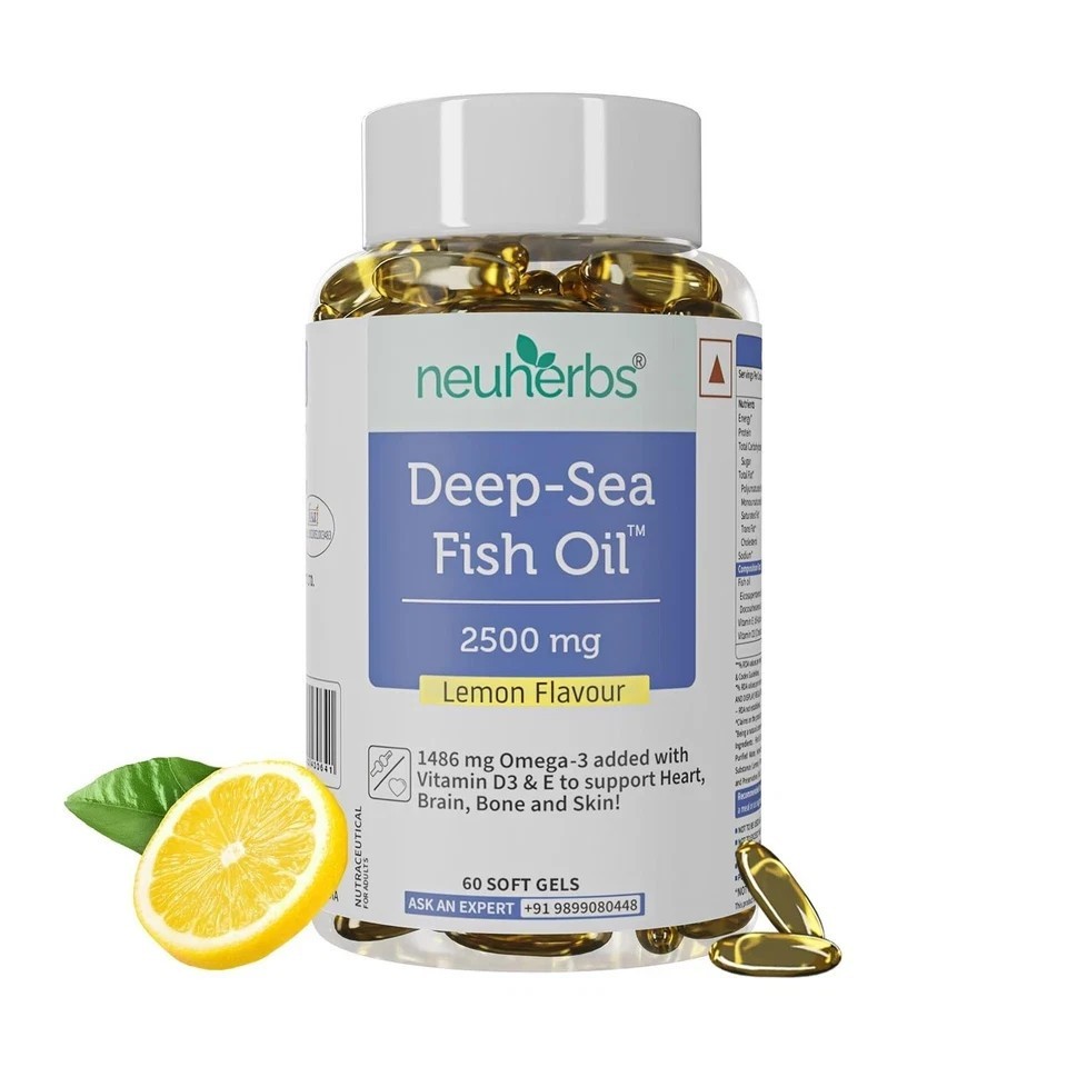 Deep Sea Omega 3 Fish Oil -Omega 3 Supplement Triple Strength 2500 Mg