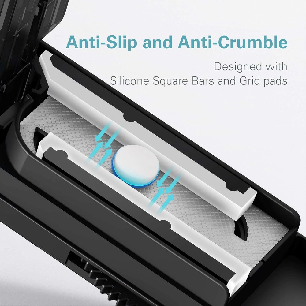 Pill Tablet Cutter Splitter Blade Box Case For Small / Large Pills Fast Easy Cut