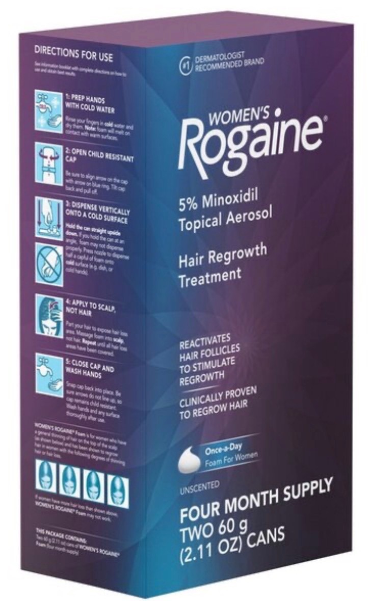 Women’s ROGAINE Hair Regrowth Treatment Foam 4 Month Supply