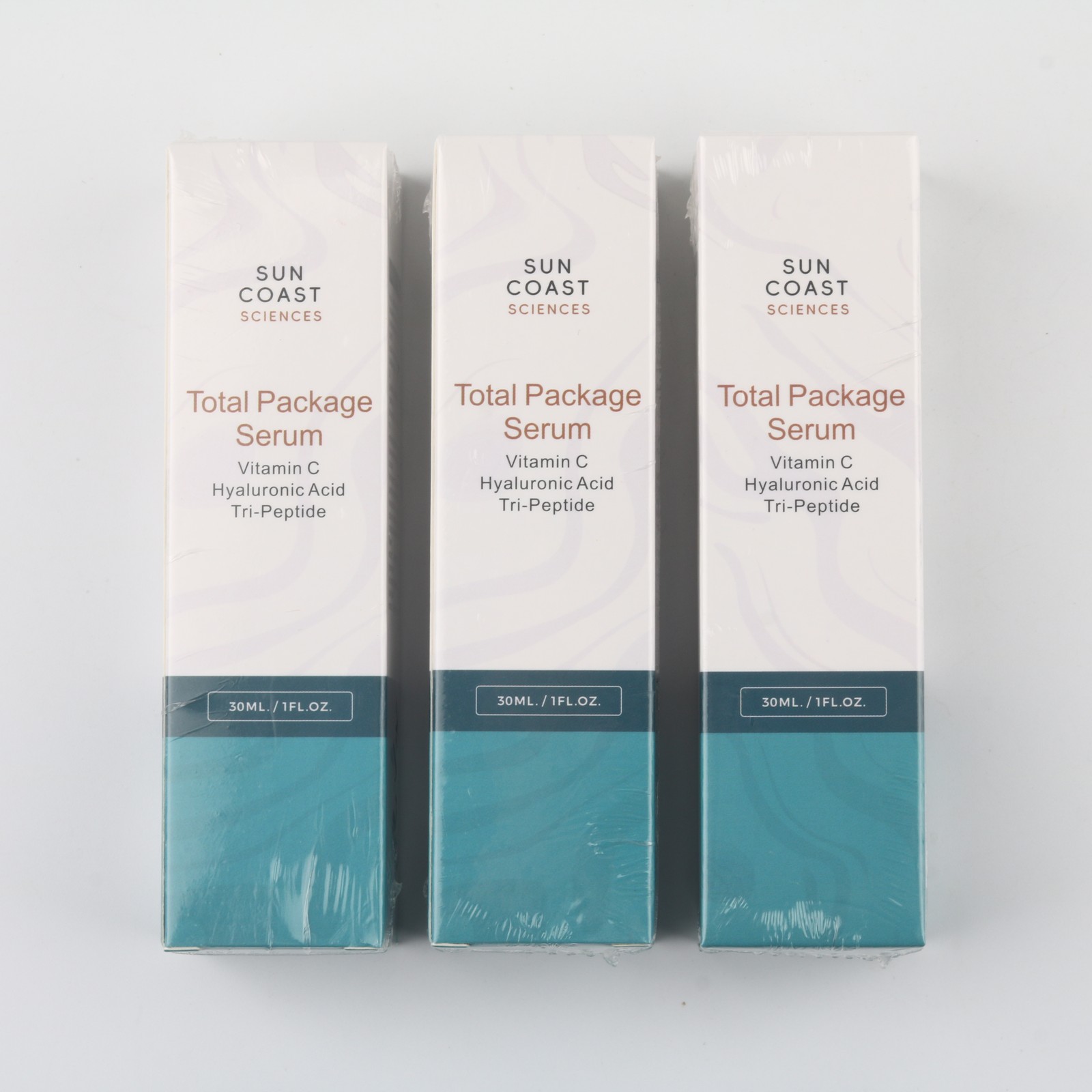 Sun Coast Science Total Package Serum, Vitamin C, Hyaluronic Acid, 3 pack, US